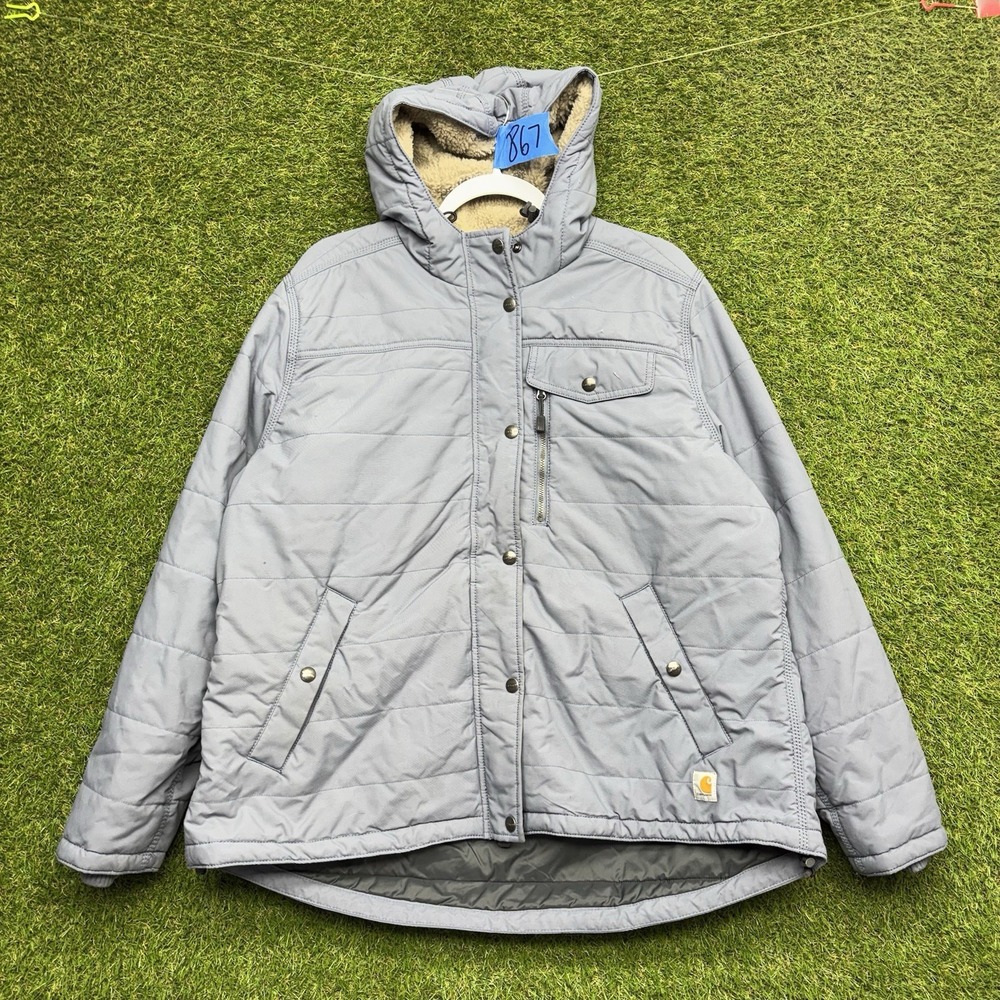 Carhartt Jacket Womens 1X XL Utility Midweight Insulated Lavender Work OJ3909-W